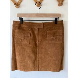 I.e. suede mini skirt